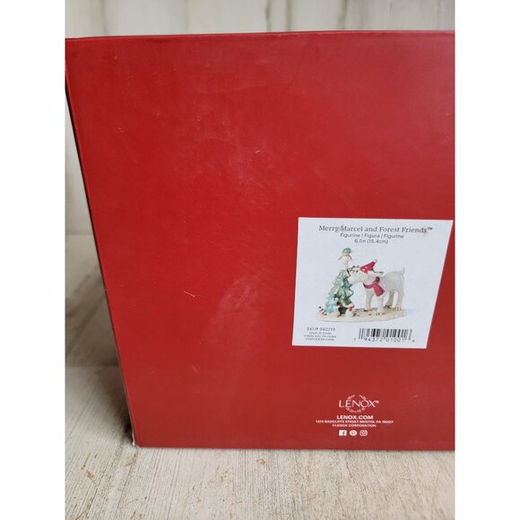 Lenox NEW Merry Marcel Forest Friends enesco figure Xmas - Picture 2 of 6